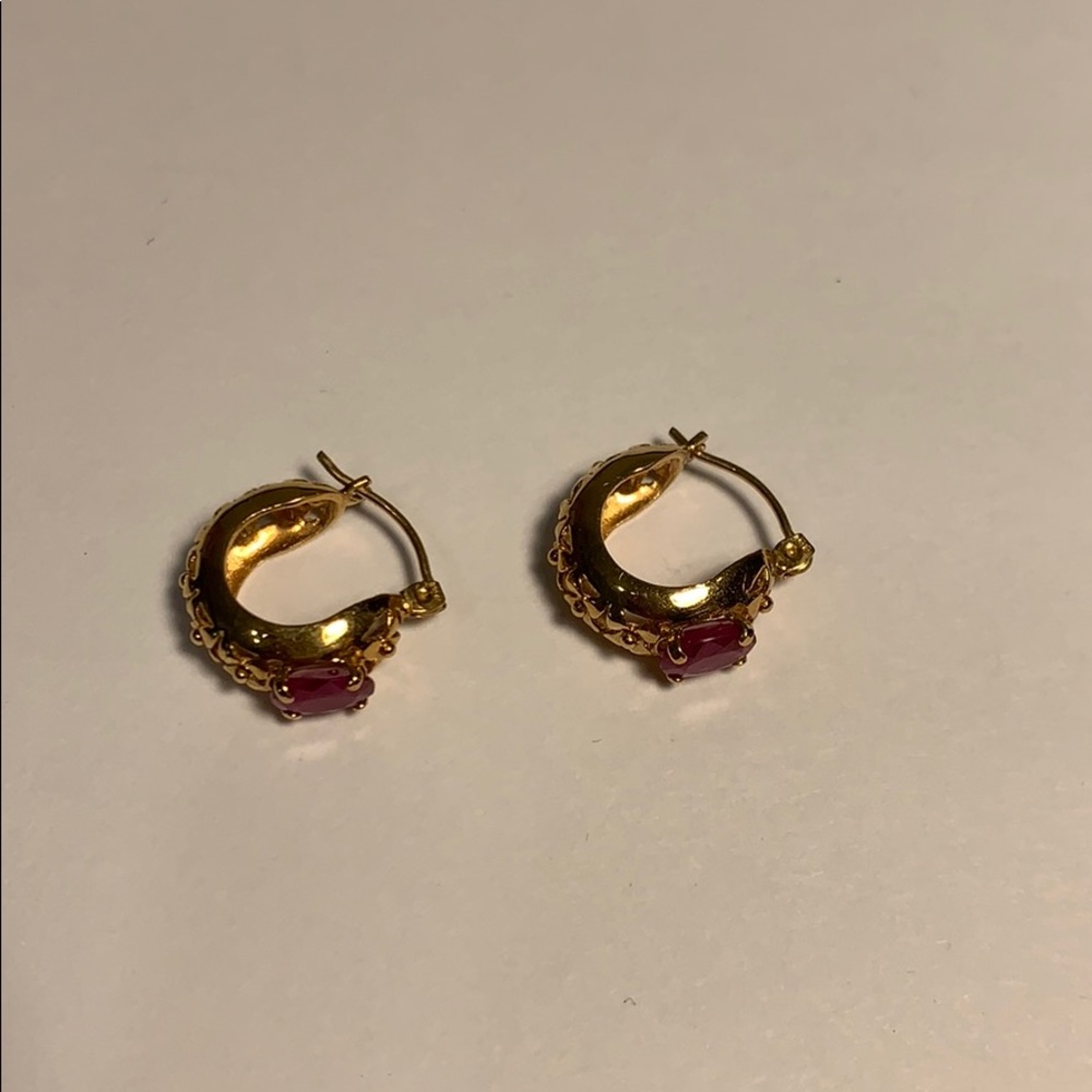 Garnet earrings